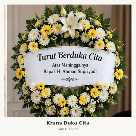 Krans Bunga Duka Rajabasa